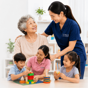 Advanced Certificate in Professional Caregiving (Elderly, Autism & Child Care) — course in Singapore at Lumax Academy